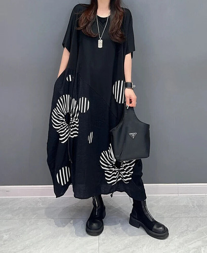 Abito midi nero - , design