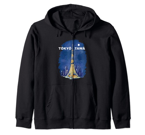 Felpa con cappuccio zip tokyo - con,