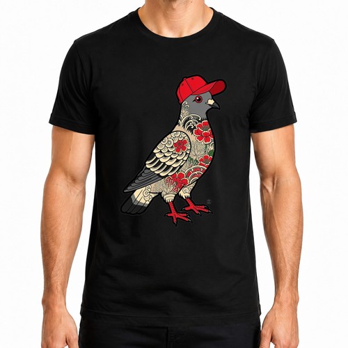 Shirt uomo tatuaggio colomba - t-shirt,