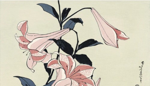 Katsushika hokusai giglio - hokusai,